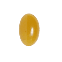 A small oval amber soft gel: the familiar form.